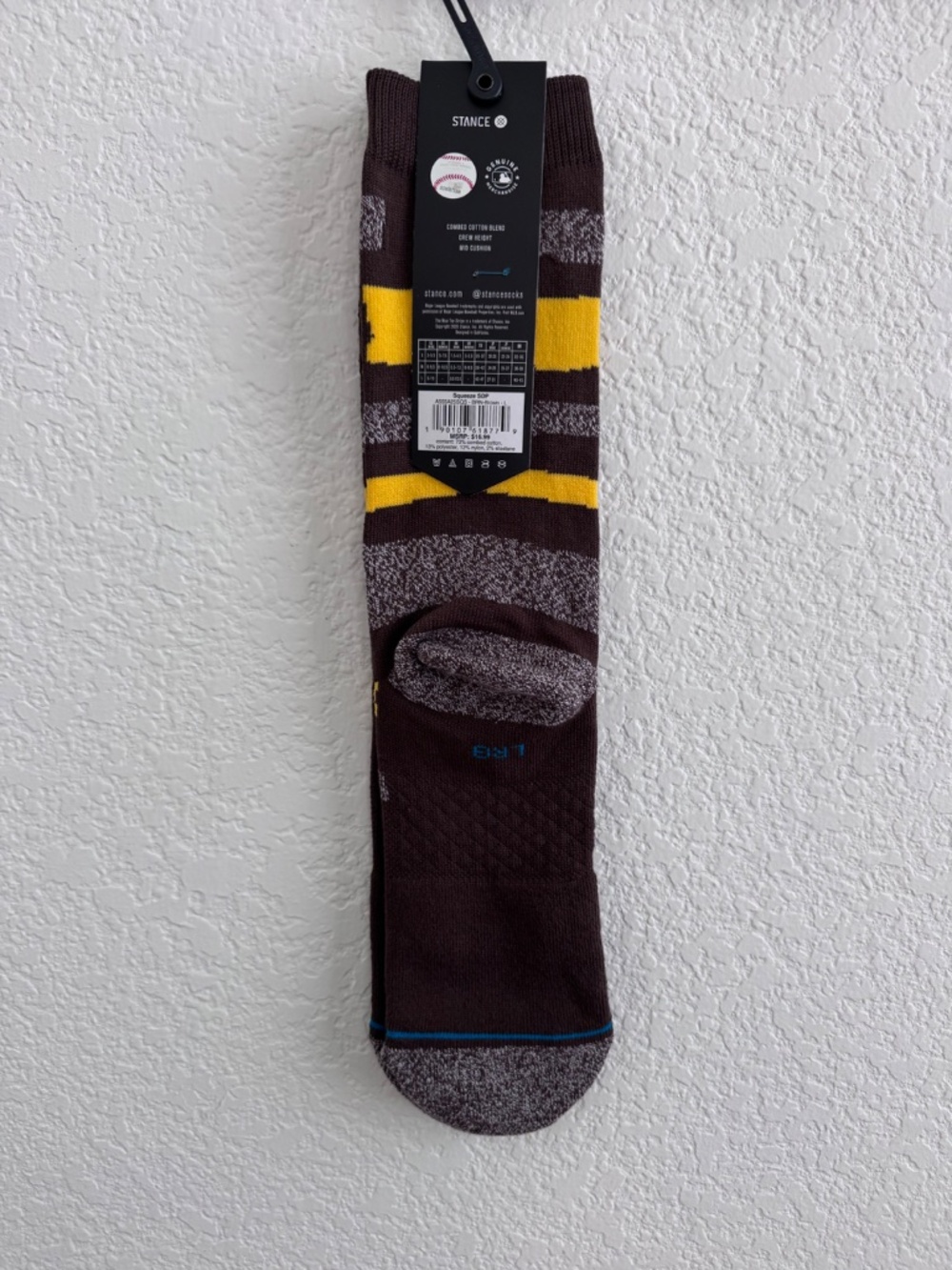 Stance MLB San Diego Padres Adult Men’s Size Large 9 - 13 - Picture 5 of 9